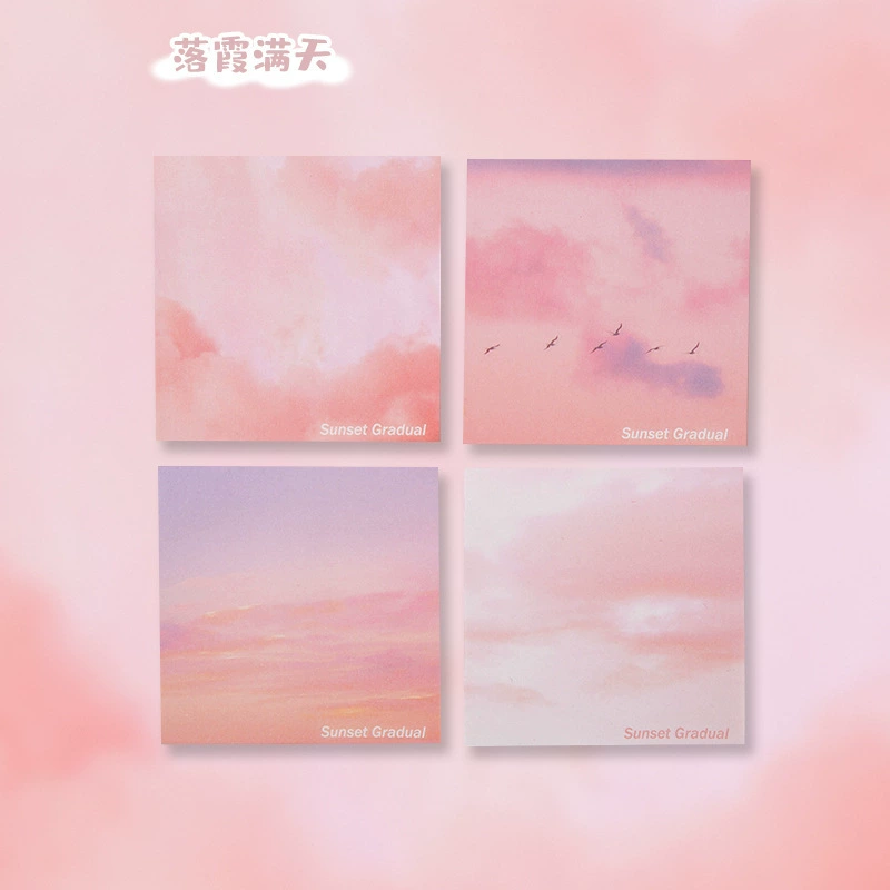 Cute note, stationery for elementary school students, scheduler, gradient