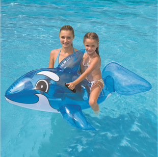 Black Shark Blue Whale Large Crocodile Ride-On Inflatable Water Float Bed Small Crocodile Ride-On Float for Swimming and Outdoor Inflatable