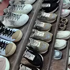 G Brand Custom Vintage Star Distressed Sneakers - Unisex Platform Casual Shoes for Fall/Winter, Korean Dirty Shoe Style