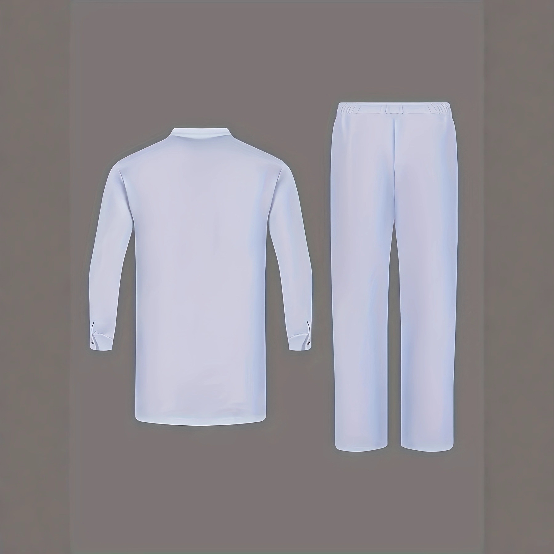 Ensemble vestimentaire pour homme d'inspiration modeste – Chemise élégante à boutons de style ethnique avec broderie traditionnelle, à la fois sobre et stylée pour les occasions spéciales_voghion.com