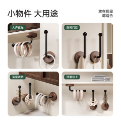 胡桃木发圈收纳挂钩免打孔壁挂饰品发夹发箍发饰收纳神器门后挂钩