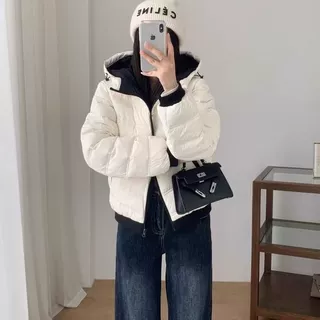 排骨高级棉服2026新款保暖棉衣撞色棉袄冬季短款宽松连帽外套爆款