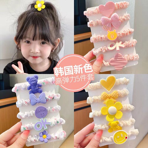New sweet hair ties, balls, hair ropes, rubber bands, girls' small hair sausage rings, hair ropes, hair accessories wholesale