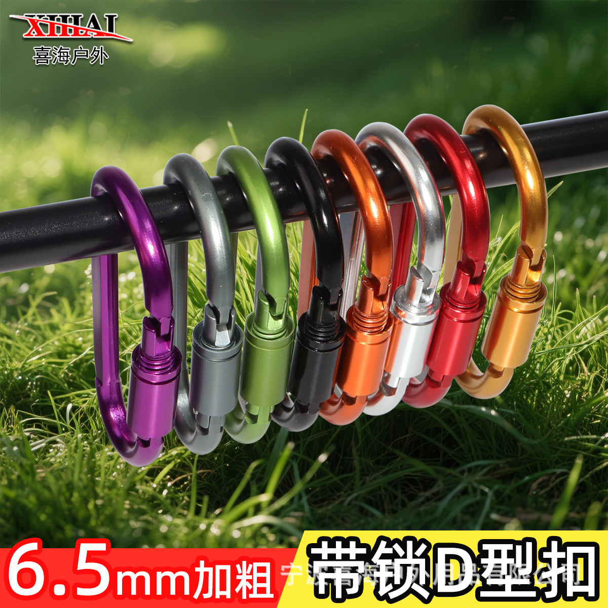 Cross-Border Carabiner D-Type Aluminum Alloy Key Buckle Selection Recommended Safe, Portable, Durable and Rebound Outdoor Mountaineering