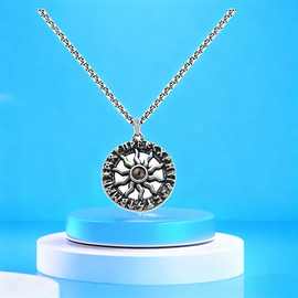 100种语言我爱你钛钢朋克投影项链嘻哈万圣洁男士吊坠图片定 制