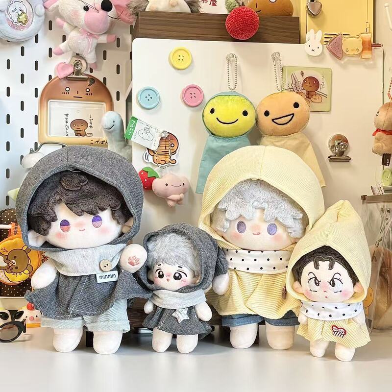 10cm 15cm Cotton Dolls 20cm Peripheral Toys Cute Doll Clothes Cloak Coat Set Wholesale Plush Toys