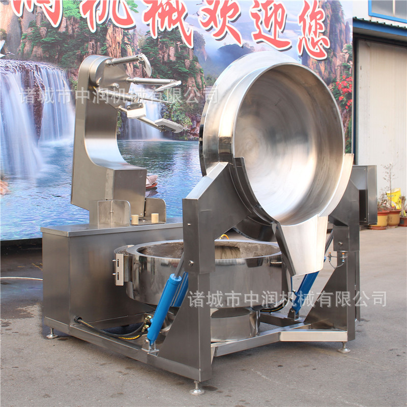 不锈钢全自动炒奶豆腐机器设备 炒制奶豆腐的大锅 奶豆腐炒锅