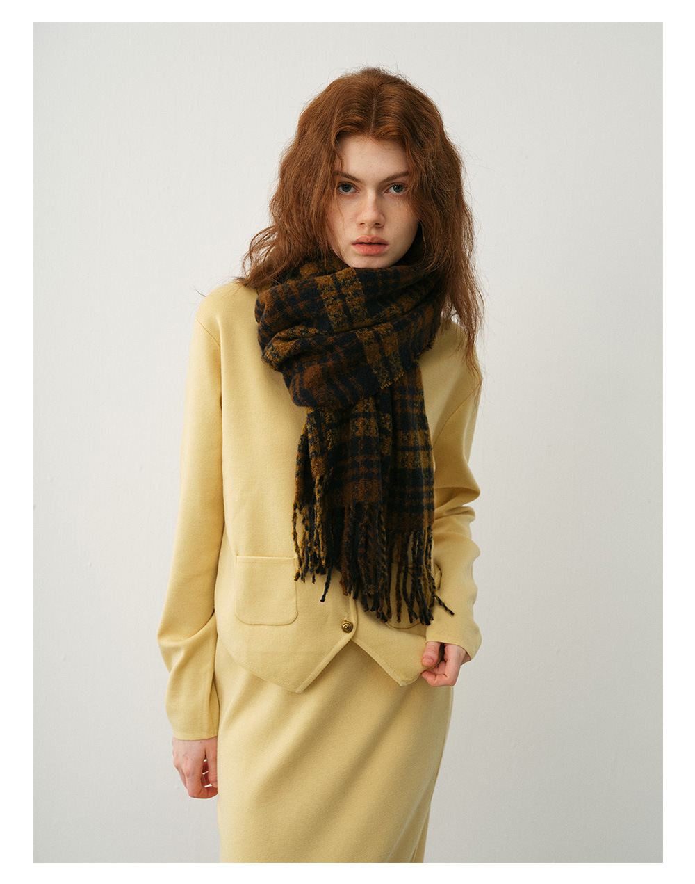 Damen Schal Aus Kaschmir-imitat Im Retro-design Für Den Winter_voghion.com