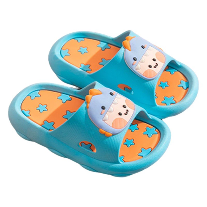 2024 новый стиль Летний маленький динозавр принцесса детская обувь сандалии тапочки для девочек с мягким дном нескользящая обувь оптом