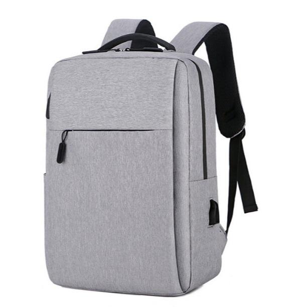 Customized Business Backpack with Printed Logo Cross-Border Laptop Bag Men's USB Charging Wear-Resistant Backpack Wholesale