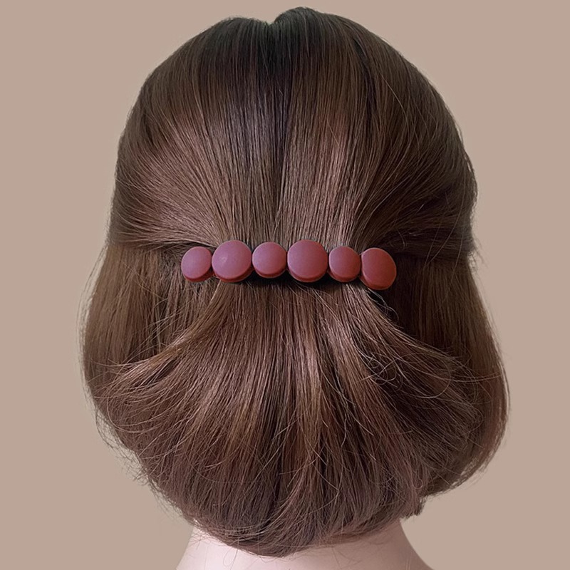 2024 New One-word Spring Clip Hairpin Horizontal Clip Back of the Head Clip Headwear for Short Hair with Small Hair Volume