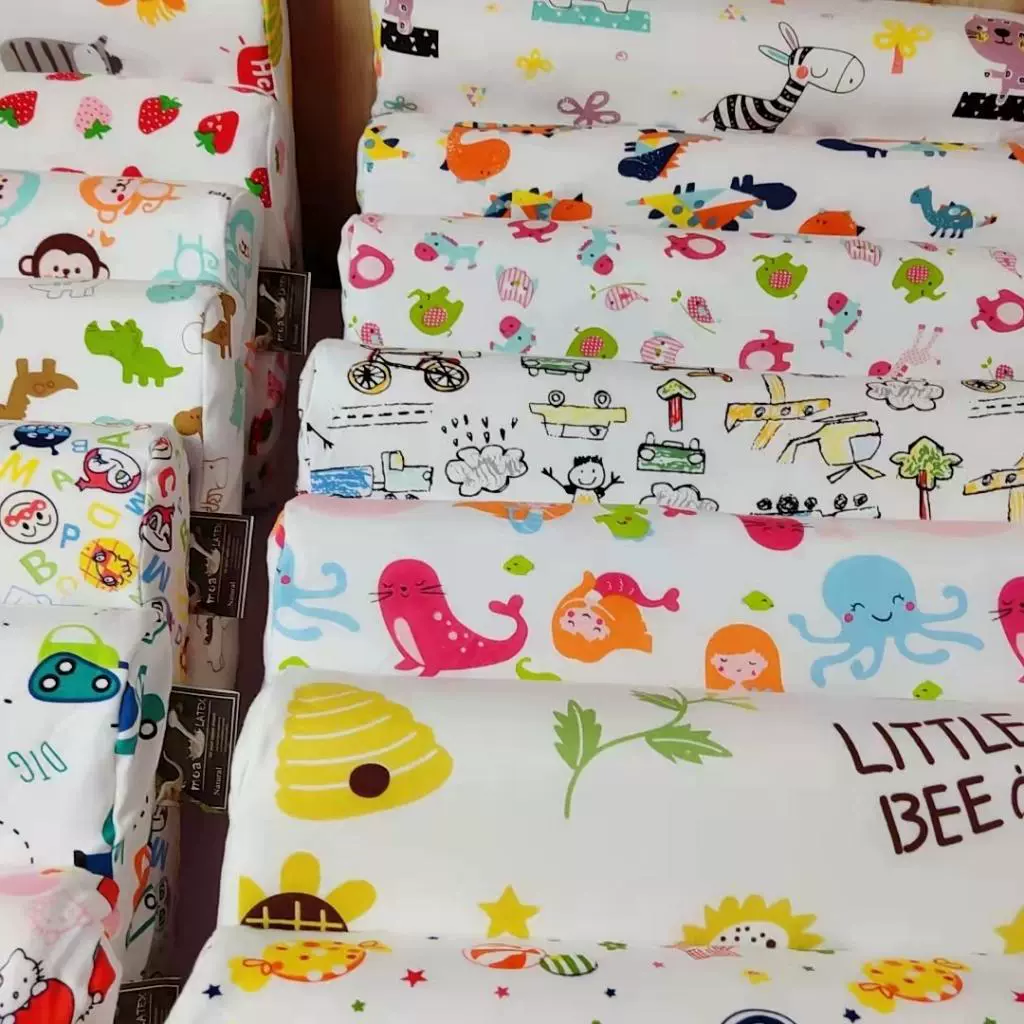 厂家直销泰国儿童乳胶枕头儿童乳胶学生枕卡通乳胶枕可批发代发