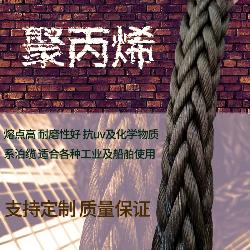12 нитей черного полипропиленового троса для лодок