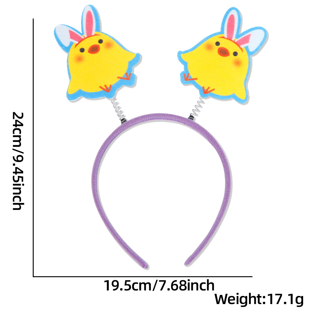 Easter Cute Feather Plastic Party Festival Headband display picture 4