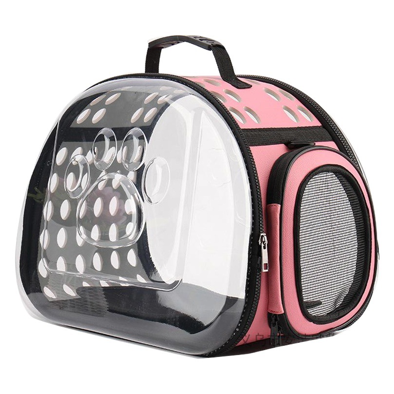 Bolsa de transporte para mascotas EV popular, portátil y plegable, transportín para gatos, jaula para perros, bolsa transparente, mochila en stock de fábrica