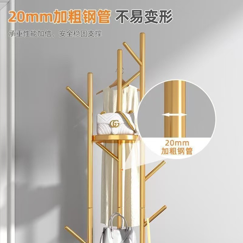 床置き縦型帽子ラック寝室大理石コートラックハイエンドライト高級家庭用衣類収納ラックマルチハンガーラック|undefined