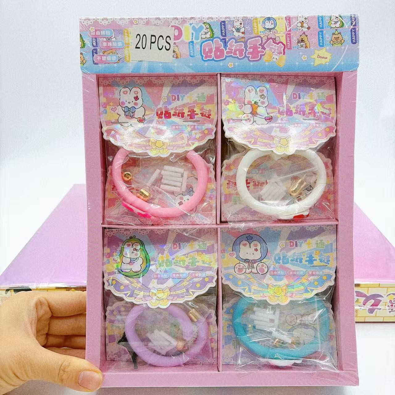 Nocturno pulsera pegatinas pulsera lindos juguetes para niños pulsera pulsera tienda de decoración de verano de 2 yuanes