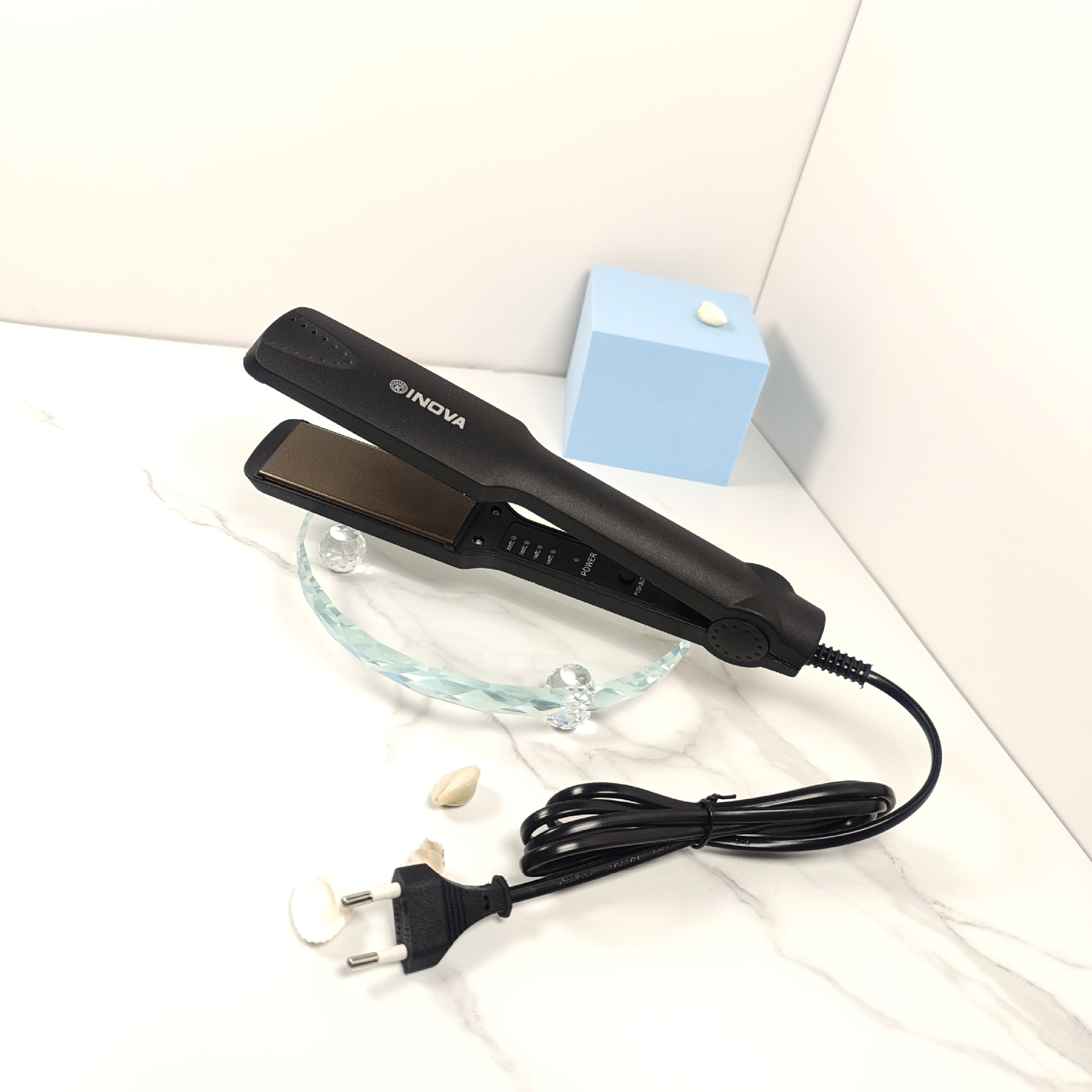 Cross-border Household Hair Straightening Splint Straight Roll Dual-purpose Hair Straightener Foreign Trade 329 Splint Hair Straightener Hair Curling Rod Four-gear Adjustment