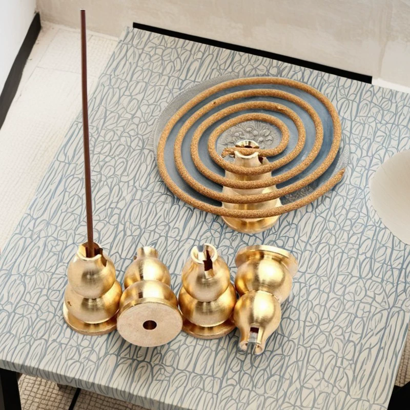 Подставка для благовоний из латуни, принадлежности для благовоний, подставка для благовоний, держатель для благовоний, вставка для благовоний, спираль для благовоний из агарового дерева, сандалового дерева, вставка для благовоний