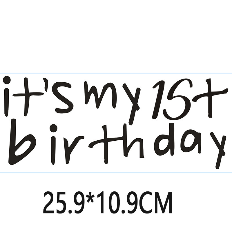 气球贴纸铝膜球波波球装饰贴happybirthday气球配件生日氛围布置|undefined