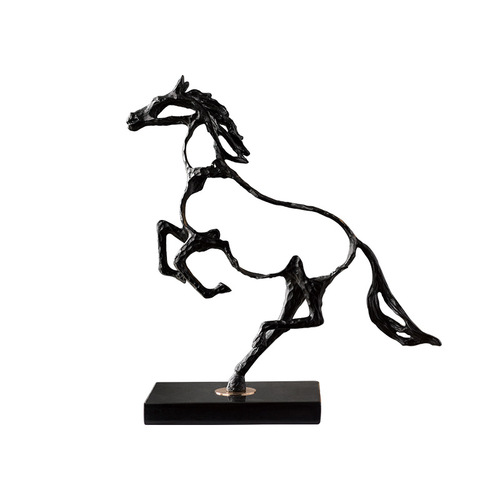 Minimalist modern cast iron animal horse craft decoration creative home decor liquor cabinet living room study model room