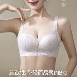 芙蓉8931#精美压花蕾丝文胸34-38/34-40中厚B杯聚拢集中内衣批发
