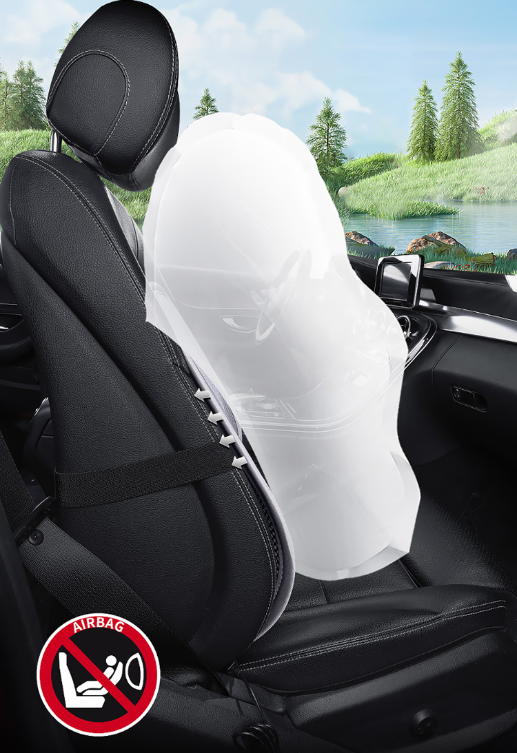 Car Seat USB Three-Speed Adjustable Air-Blown Lumbar Support Cushion for Office Chair Backrest, Ventilation and Lumbar Support Pad for Long Sitting