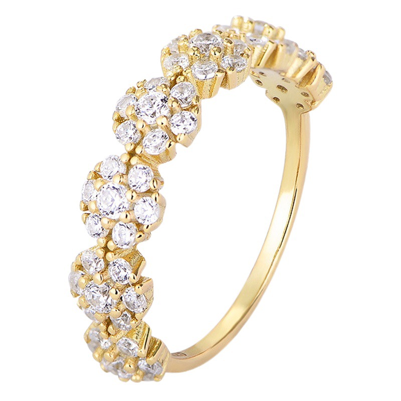 Joyería transfronteriza diseño de nicho personalizado creativo ZIRCON anillo de plata esterlina mujer europea y americana ins estilo frío anillo pulsera