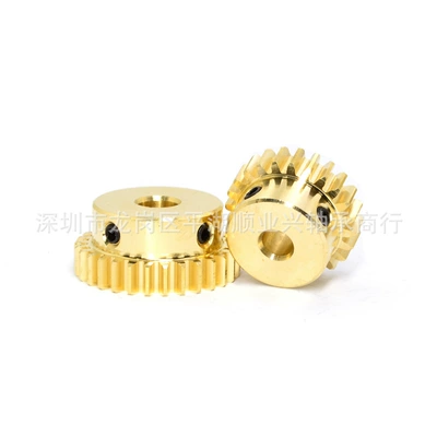 45 # Steel Gear Shaft Brass Gear Spur Gear 1.5 Module 2 Module 2.5 Module 3 Module 3.5 Module 4 Module Tooth Customization (Diferensial dişli dəstləri) - brass-gear