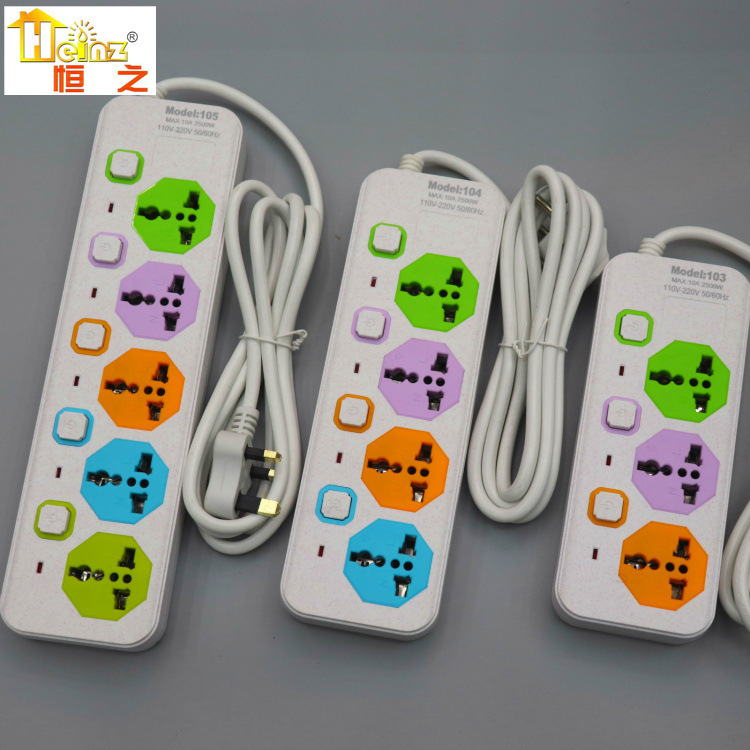 多开关 彩色面片 彩面 外贸出口3 4 5开关 柬埔寨 泰国 缅甸 插座