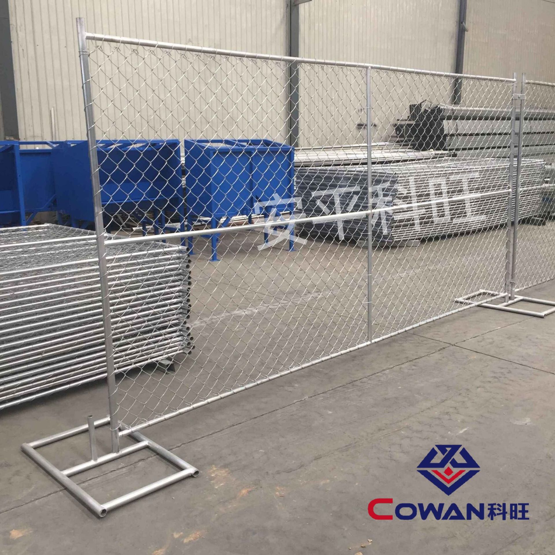 Exportación a EE. UU. Barandilla temporal cerca de alambre de cadena valla extraíble cadena de enlace temporal fence