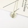Metal fashionable necklace suitable for men and women, accessory, pendant, suitable for import