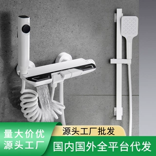 卫生间淋浴花洒套装简易挂装墙式浴室家用冷热水龙头花晒头喷头