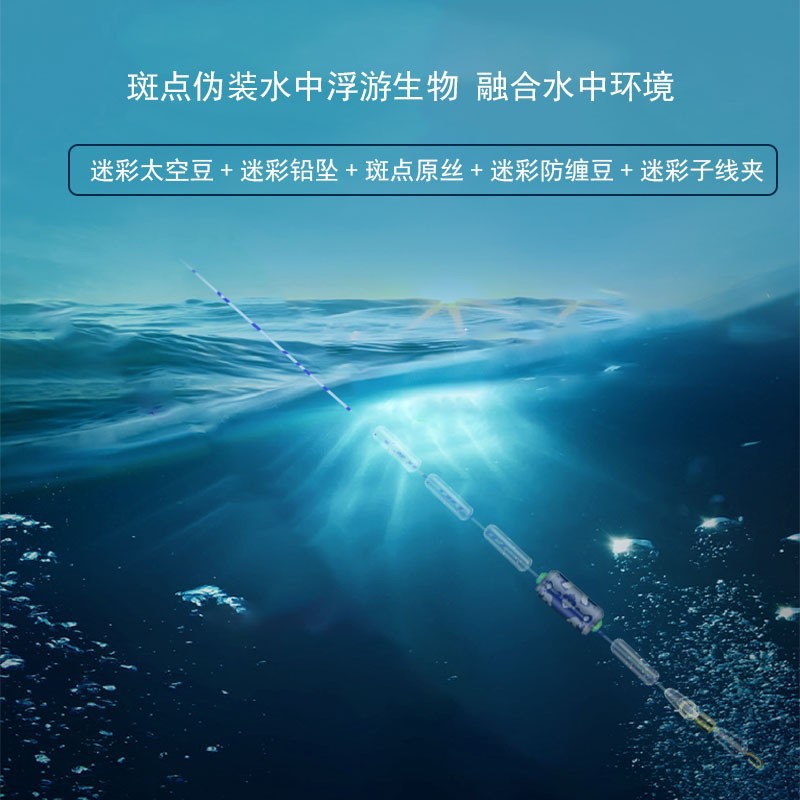 Bulk wholesale spotted nylon line table fishing line set second-changing sub-line main line finished product set competitive table fishing line set 2