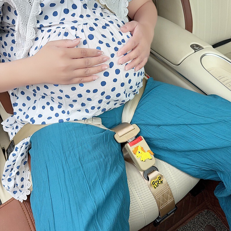 Cartoon Zodiac Safety Belt for Pregnant Women to Prevent Belly Strangulation, Car Co-Pilot Horse Baby Driving and Riding Safety Belt Fixed