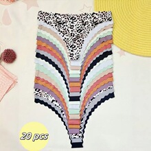 U 92062 Printed ave Hem Seams Panties ӡ���޺��ڿ�
