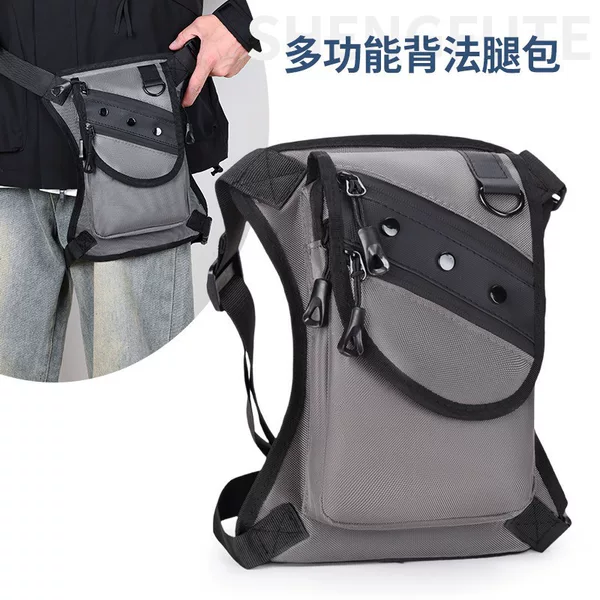 2026 New Cross-Border Outdoor Travel Waist Bag Trendy Sports Waist Bag Cycling Tactical Multi-Functional Leg Bag Fishing Gear Bag
