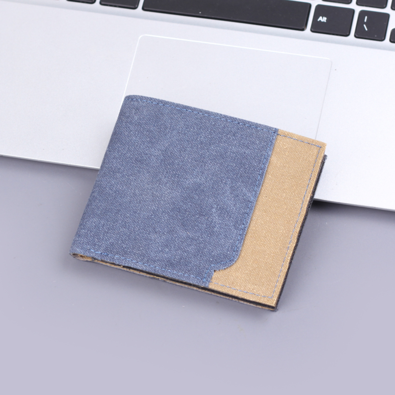 Cartera de hombre, cartera de lona corta, cartera de tarjeta de hombre, cartera de hombre, nueva cartera de hombre transfronteriza