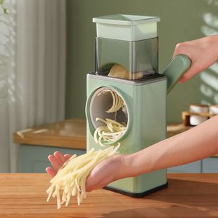 Multi-Purpose Vegetable Cutter Household Commercial Large-Capacity Hand-Cranked Fruit and Vegetable Slicing Stainless Steel Blade Storm Vegetable Cutting Tool