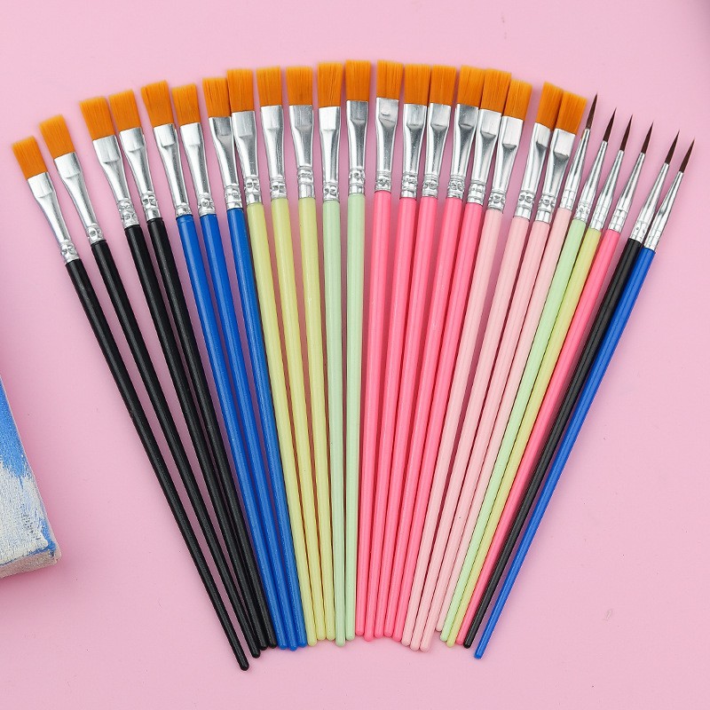 Children's nylon plastic digital brush, pigment coloring book, liner for kindergarten, acrylic, paint 2