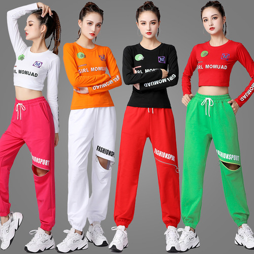 Stop production MoMuDe square dance sports suit for women, autumn new long-sleeved dance clothing aerobics dance