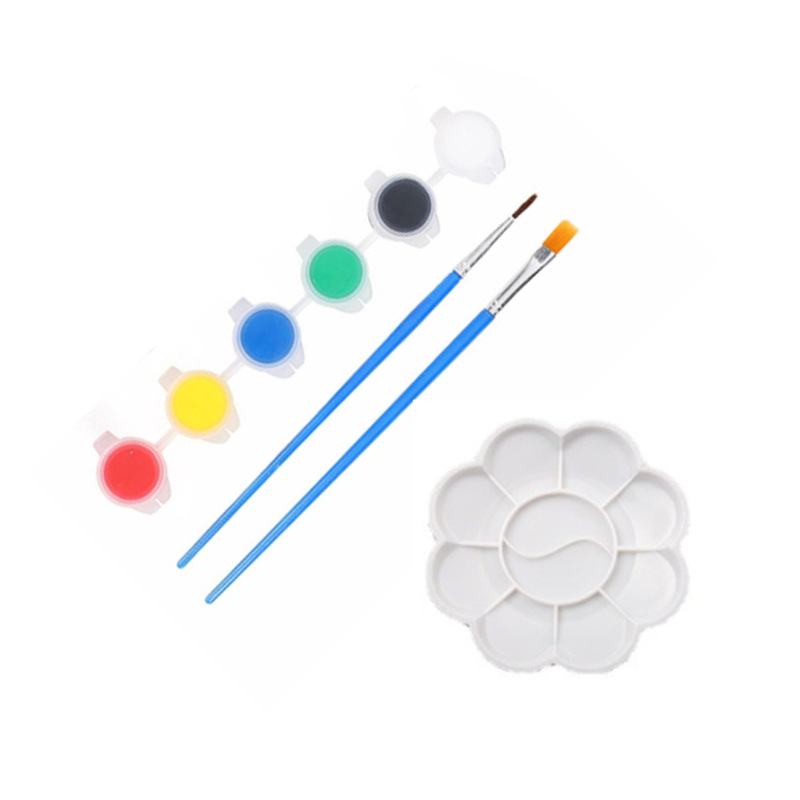 6 pigmento de color + Placa de color + 2 bolígrafos