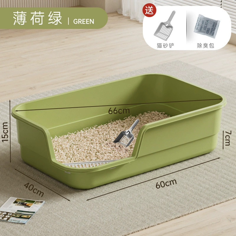 Очень большая открытая полузакрытая ванна-туалет с усиленной внешней раковиной, огромные очень большие принадлежности для кошек, лоток для кошачьего туалета