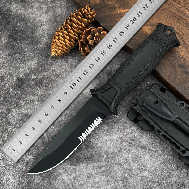 外贸户外多功能刀便携随身小刀求生刀军刀野外战术指南针求生刀具