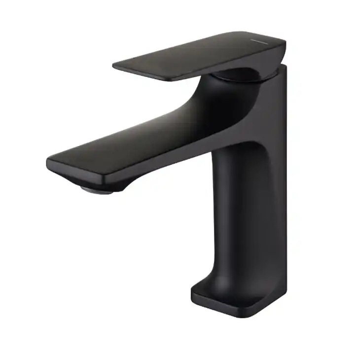 Hot-Selling Black Single-Handle Bathroom Faucet Hot and Cold Mixer Faucet Deck-Mounted Gun Faucet