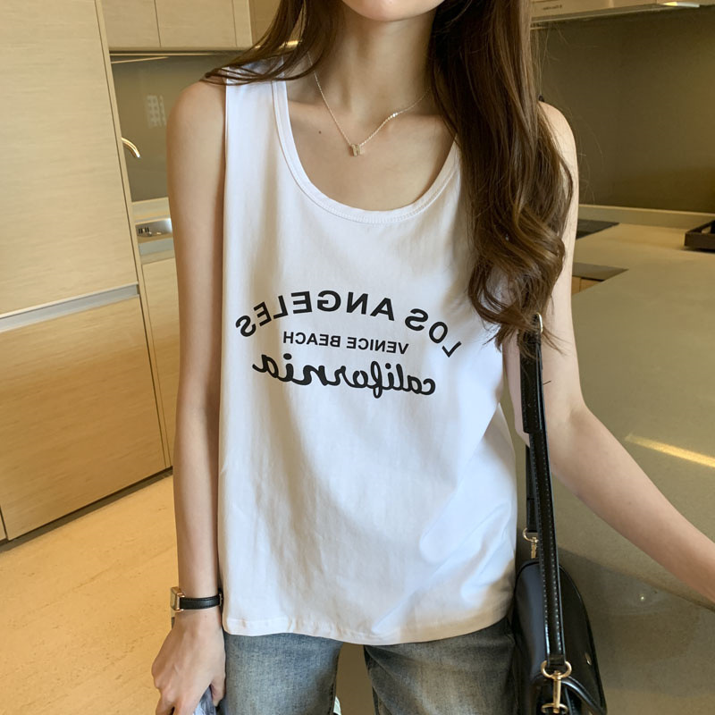 Lazy Large Size Loose Belly-covering Versatile Sleeveless T-shirt for Fat Women 150kg SuMMer Mid-length Vest Top Trendy Lazy Large Size Loose Belly-covering Versatile Sleeveless T-shirt for Fat Women 150kg SuMMer Mid-length Vest Top Trendy