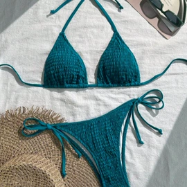 比基尼;三件套泳装;连体泳衣