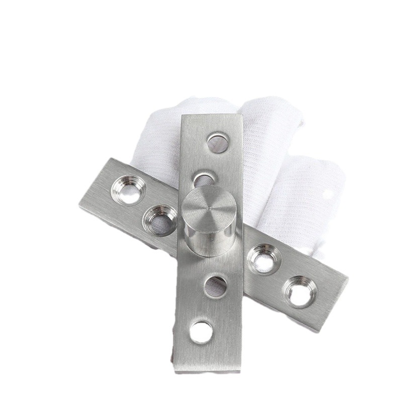 Eje giratorio de 360 grados de acero inoxidable puerta de madera superior e inferior bisagra de posicionamiento eje de la puerta eje mundial eje giratorio superior e inferior bisagra oculta