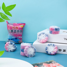 一袋10个装蓝泡泡洁厕宝玫瑰花香马桶自动清洁剂浓缩装浓缩配方