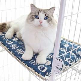 夏天宠物凉席垫猫笼平台垫猫咪垫子绑带冰丝垫睡觉用猫笼垫子
